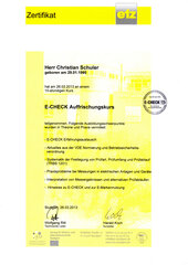 Christian Schuler, E-CHECK Auffrischungskurs